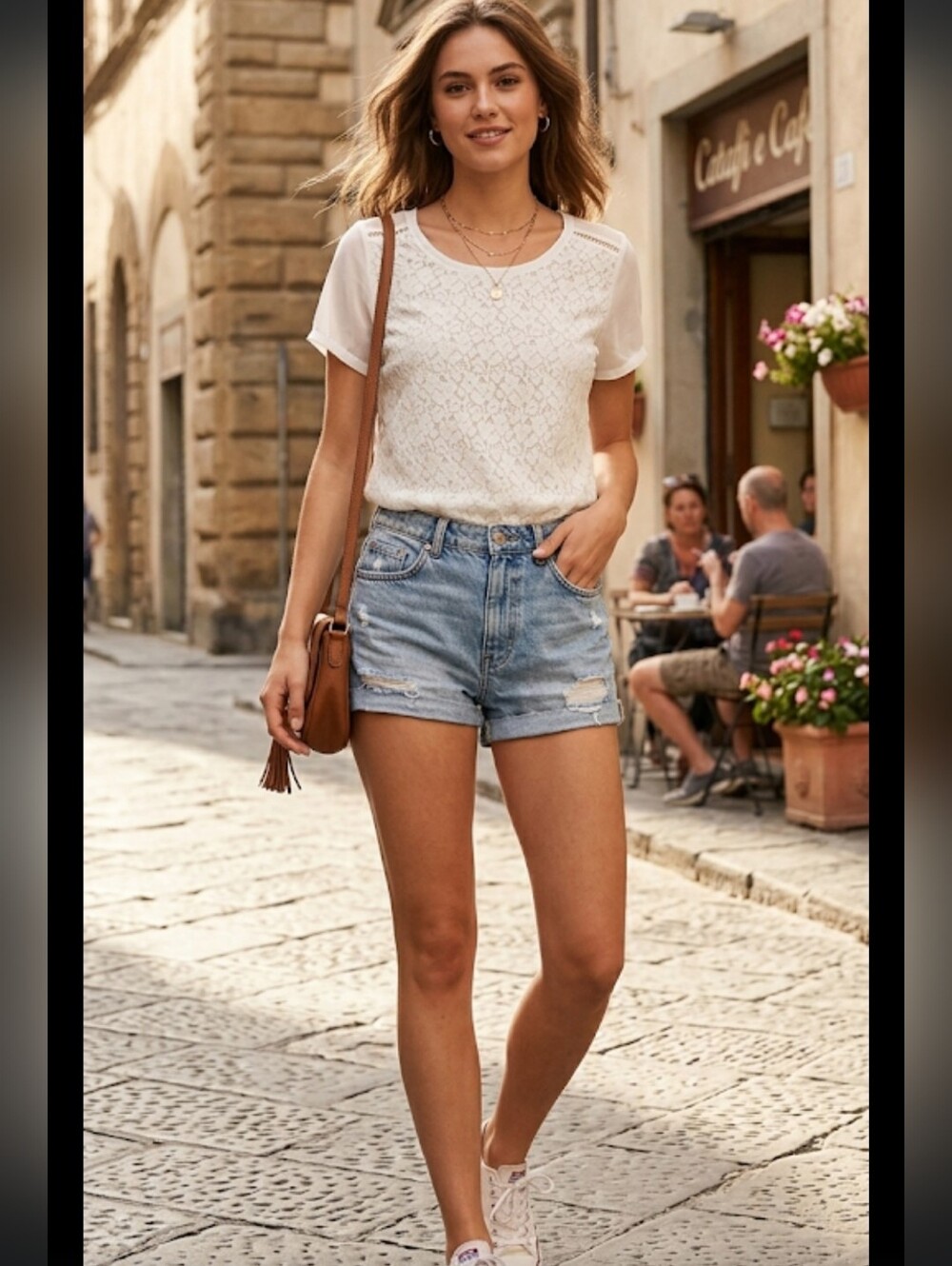 Ruby Ribbon white Cami Top‎